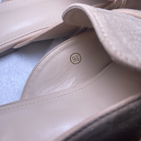 LAICIGO Women's Flat Mules Closed Square Toe Backless Slip on Suede Loaf… - Picture 5 of 10